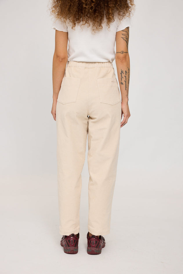 Barrel Leg Corduroy Pants