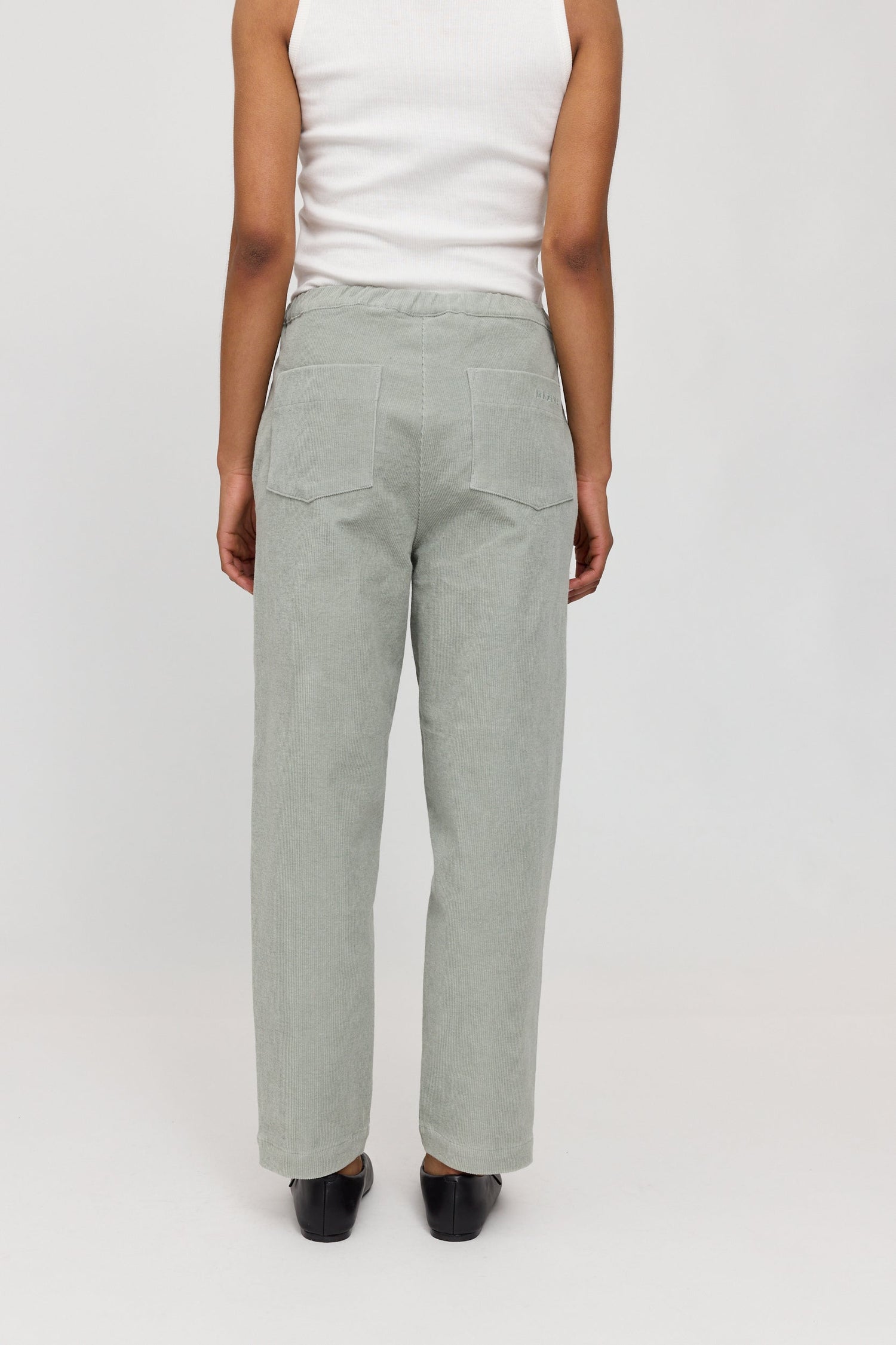 Barrel Leg Corduroy Pants