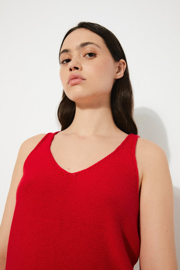 Candid Knitted Tank Top