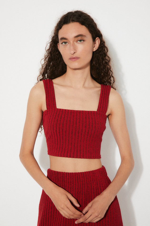 Eclat Knitted Bustier Top