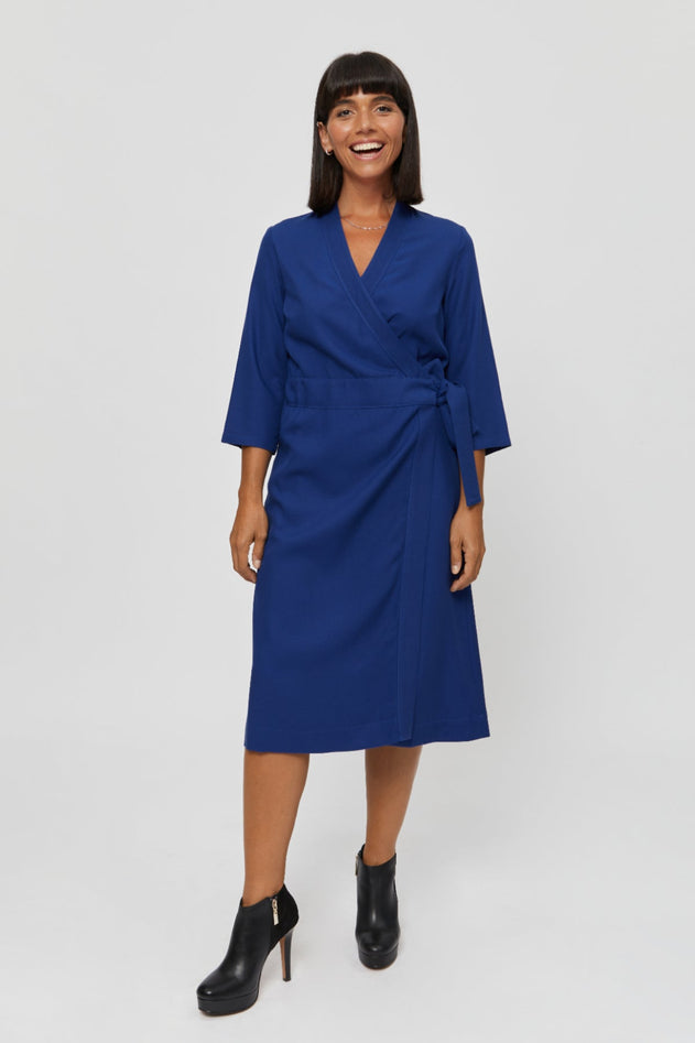 Sandra Dress Dark Blue