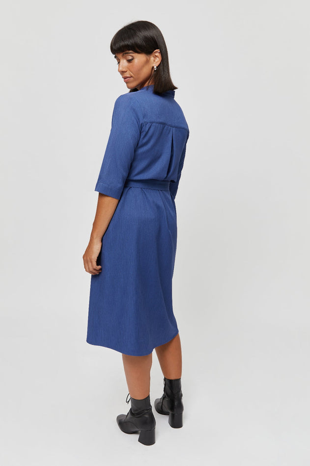 Lidia Shirt Dress Blue