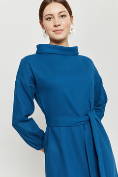 Amalia Dress Petrol Blue