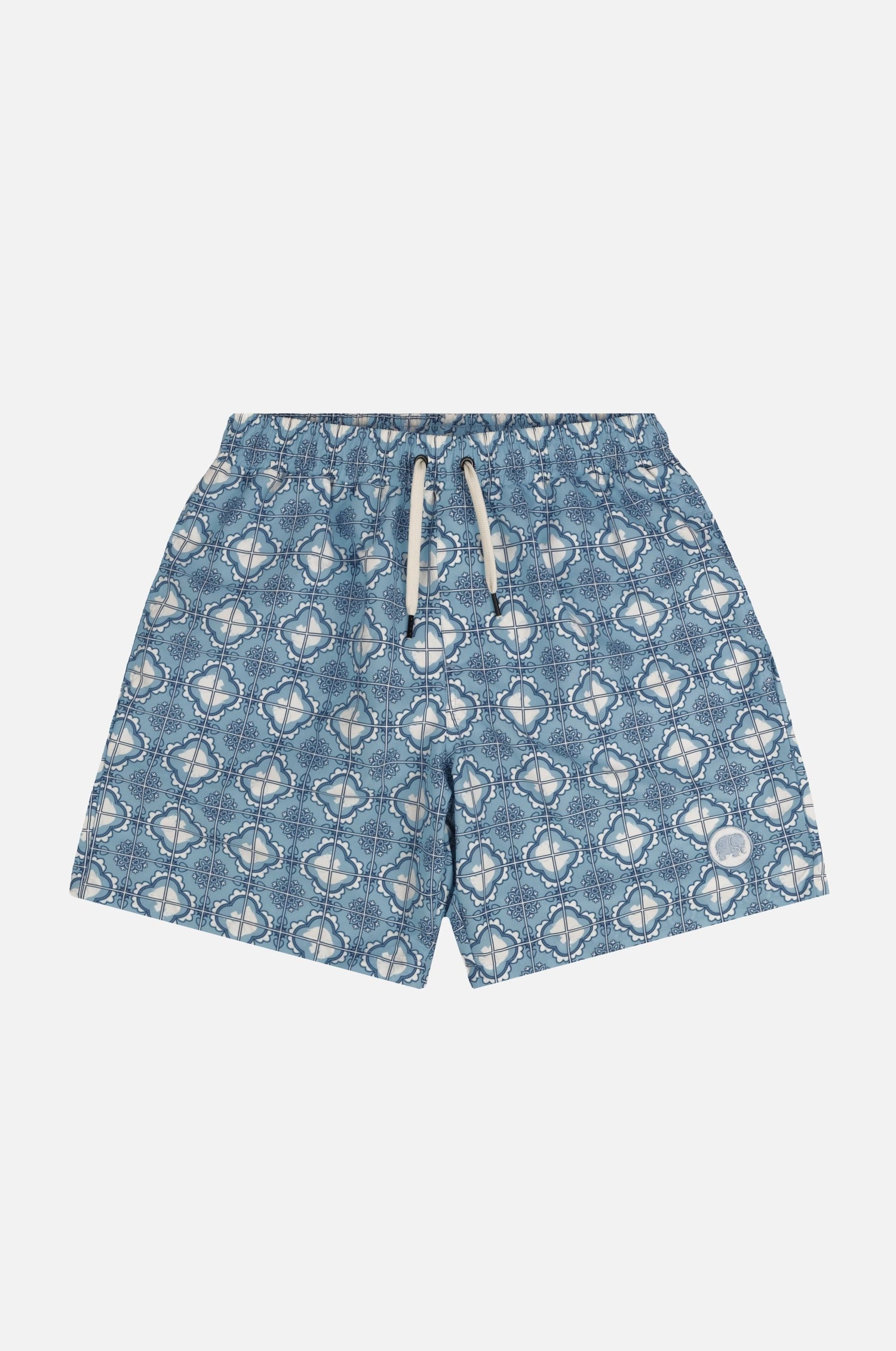 Men's Tiles Swim Shorts Light Blue