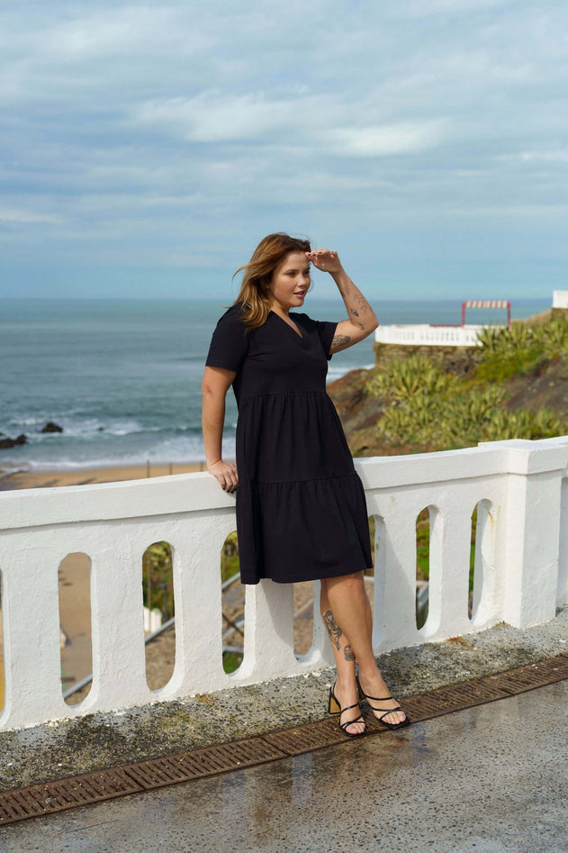 Layered Dress Black