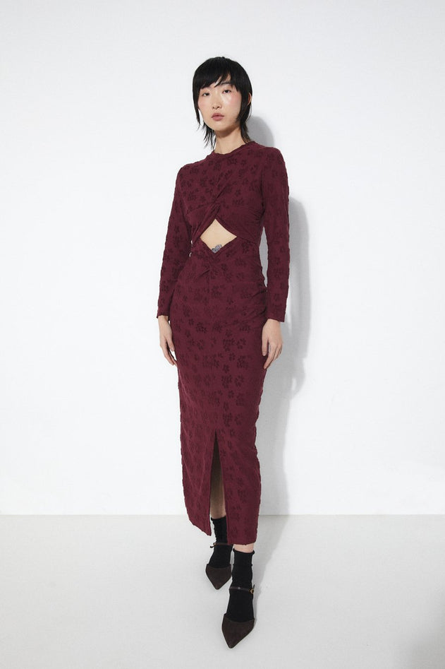 Barbara Dress Burgundy