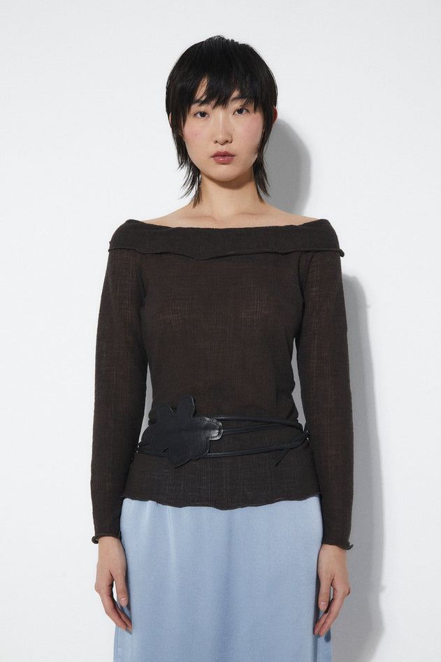 Alana Top Brown