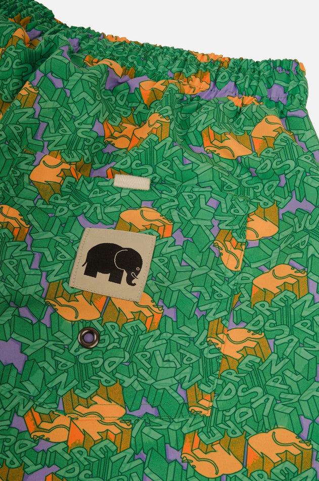 Men's Trippyplant Swim Shorts Mystic Mint
