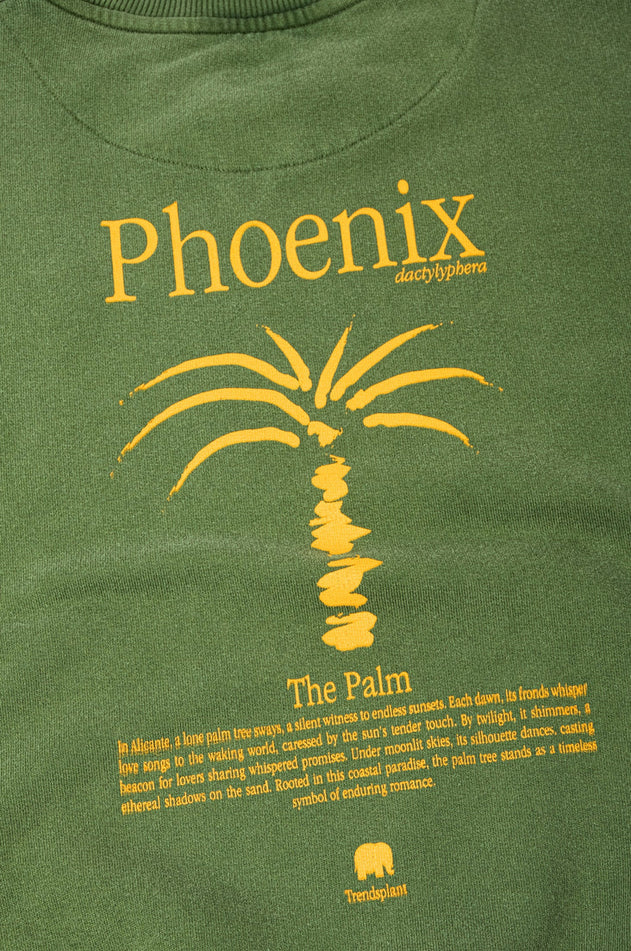 Women’s Pigment Oversized Midweight Sweater Washingtonia Pinnas Green