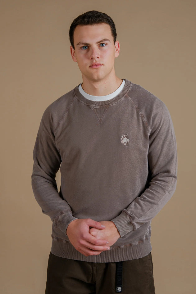 Men's Washingtonia Midweight Pigment Sweater Desert Palm