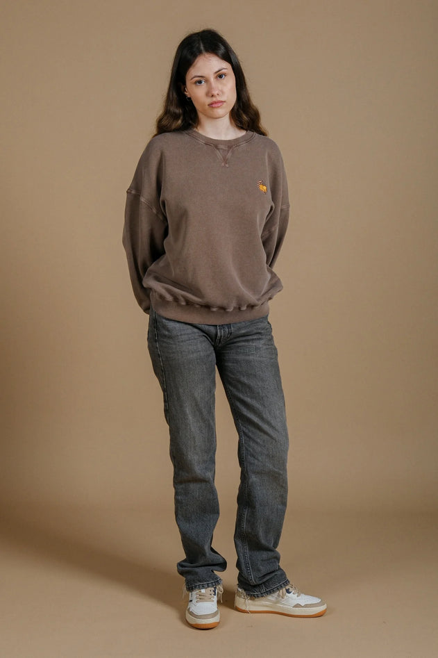 Women’s Pigment Oversized Midweight Sweater Palmeral Desert Palm