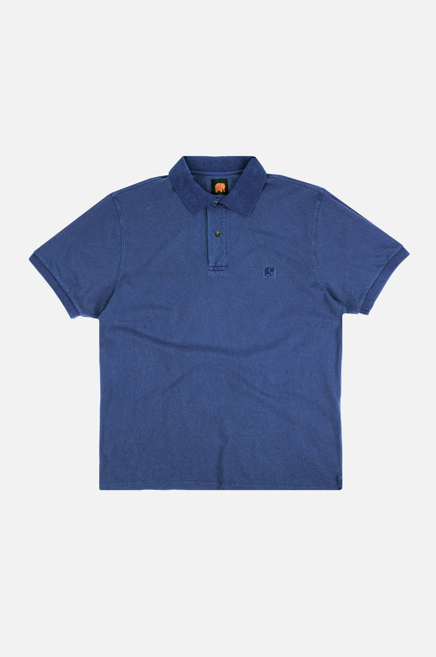 Men's Alcalali Pigment Polo Deep Water