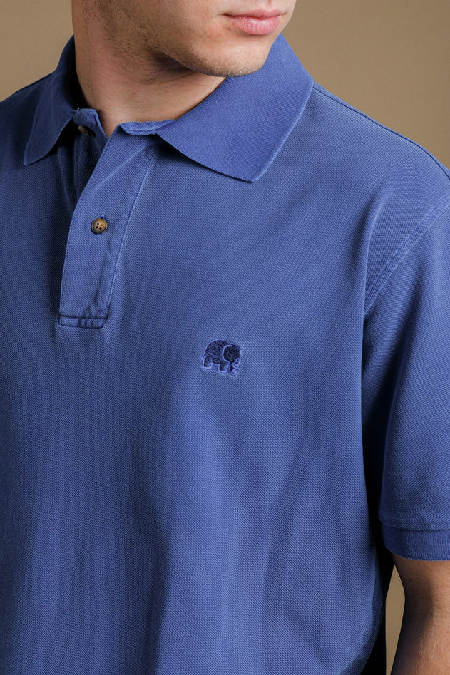 Men's Alcalali Pigment Polo Deep Water