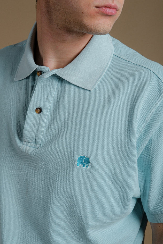 Men's Alcalali Pigment Polo Shore Green