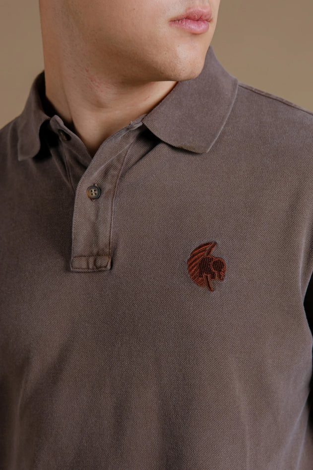 Men's Filifera Pigment Polo Desert Palm