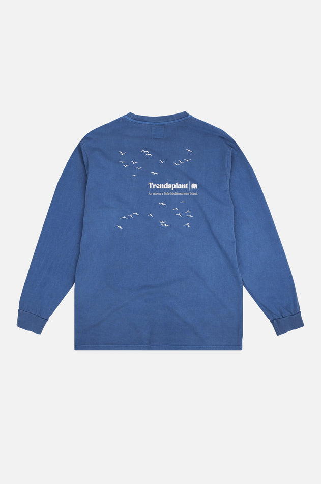 Men's Genovese Pigment Long Sleeve T-Shirt Tidepool Blue