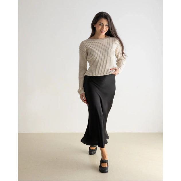 Shine Skirt Black