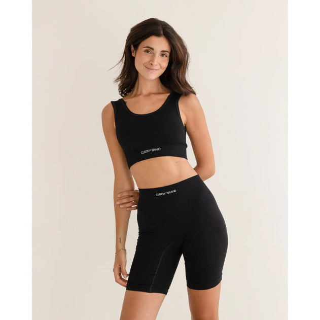 Clotsy Brand Biker Shorts Black