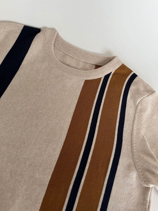 Johnny Organic Cotton Knit T-Shirt Sand