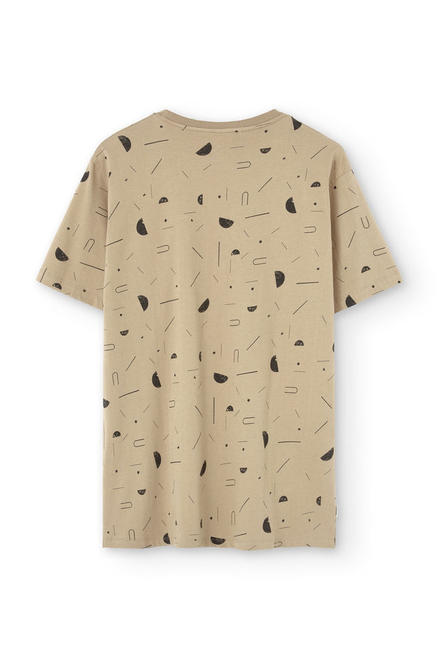 Men's George T-Shirt Sidereal Rain Beige