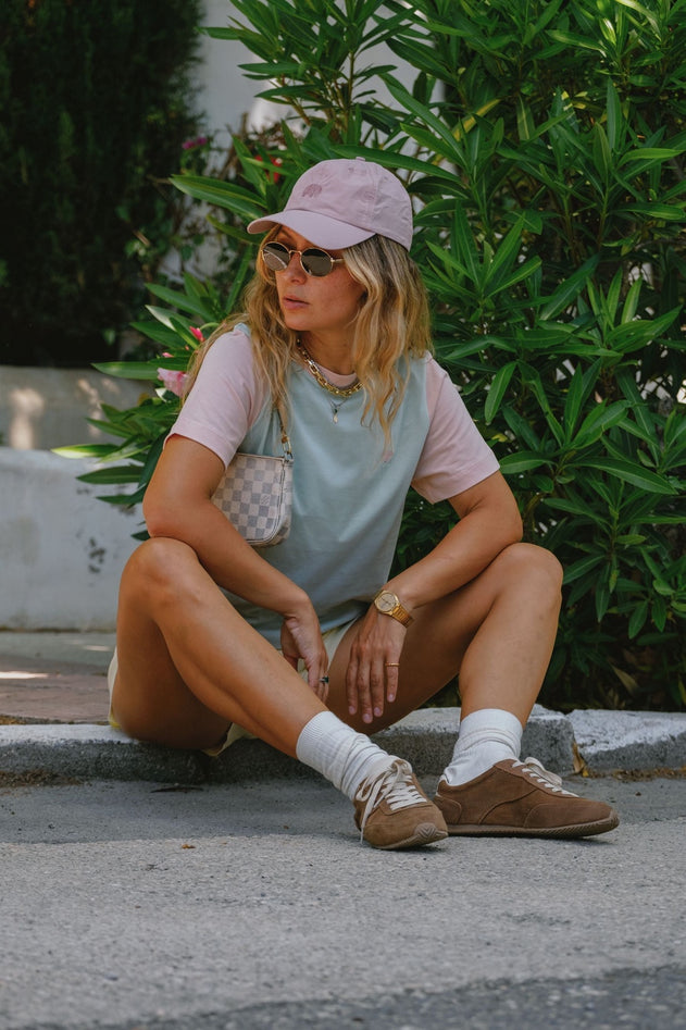 Women's Color Block T-Shirt Mint Green