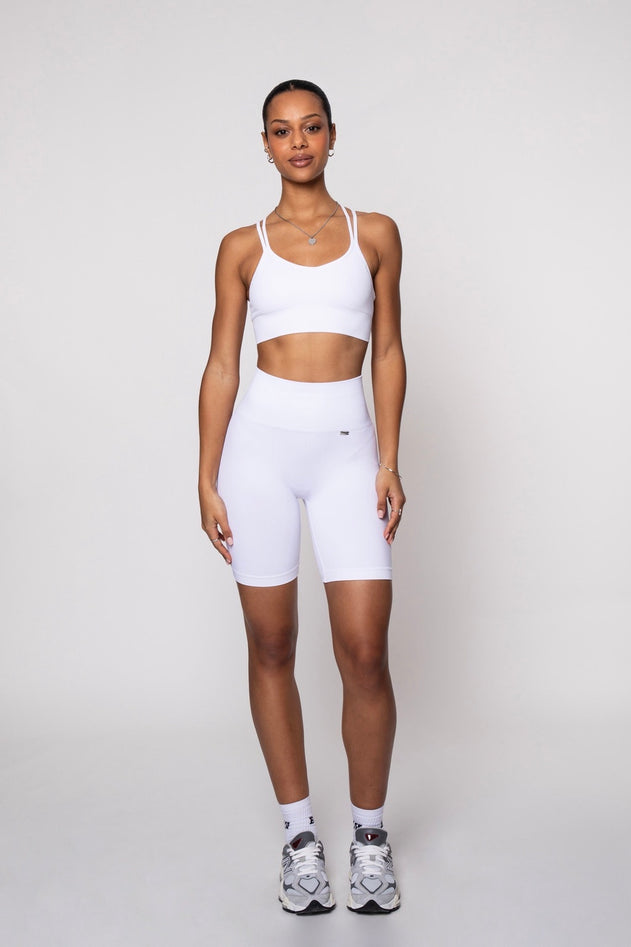 Earth Sports Bra White