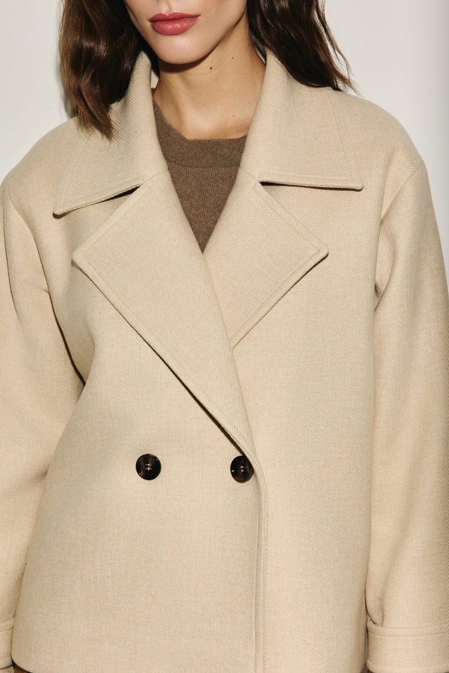 Light wool jacket beige