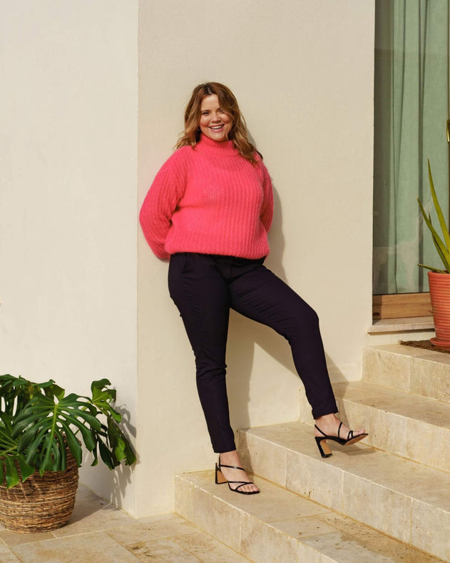 Robin Mohair Knit Shell Pink