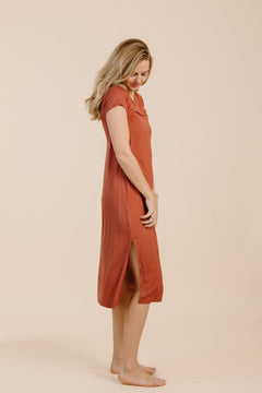 Baya Dress Terracotta Red