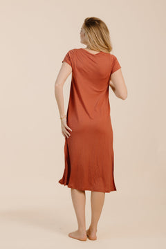 Baya Dress Terracotta Red