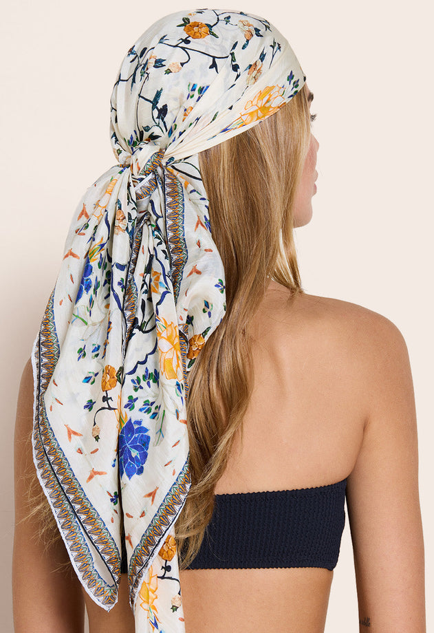 In Full Bloom Silk Bandana