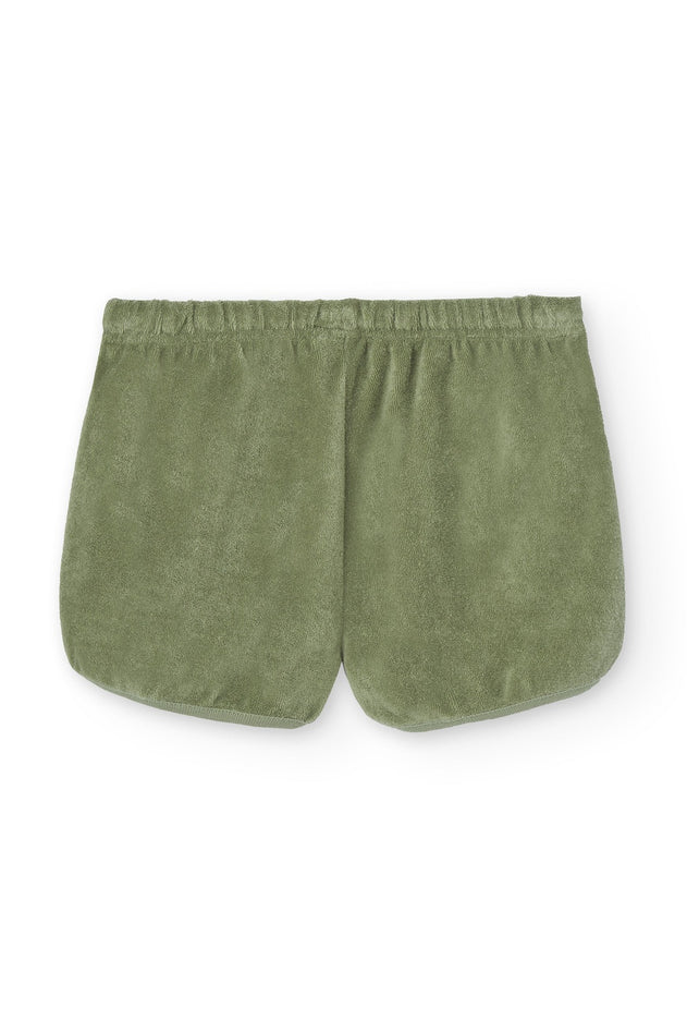 Kid's Huali Terry Shorts Green
