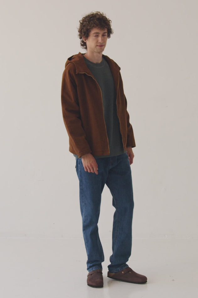 Men's Tensel Jacket Organic Cotton Terracotta