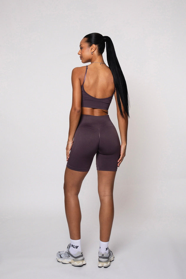 Bliss Push-Up Biker Shorts Fudge