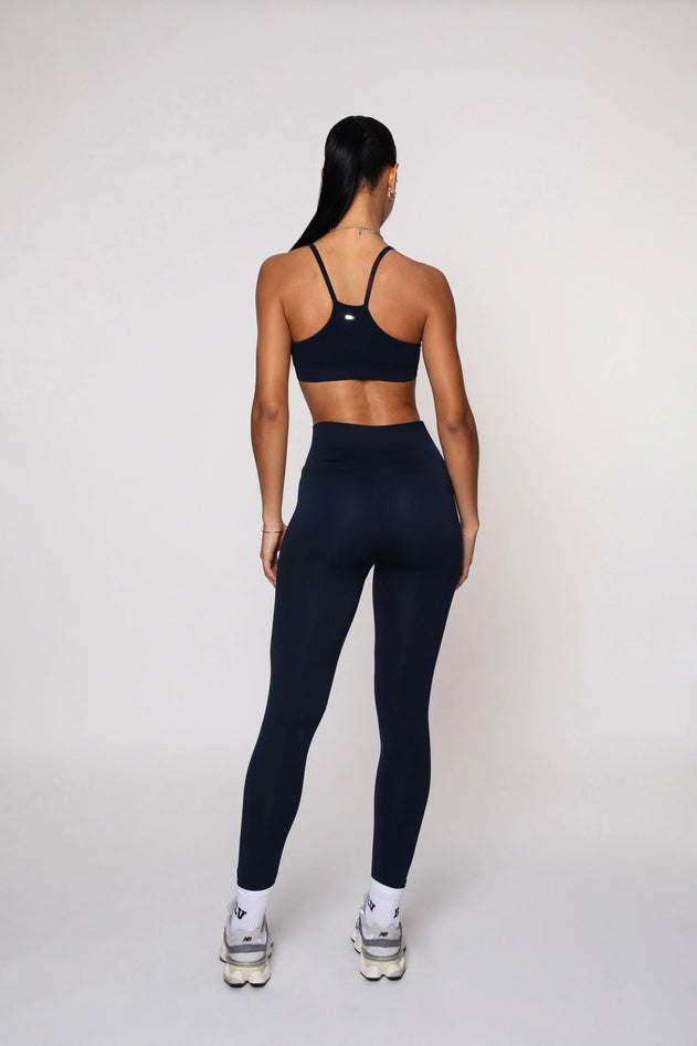 Wave Sports Bra Navy