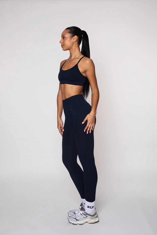 Wave Sports Bra Navy