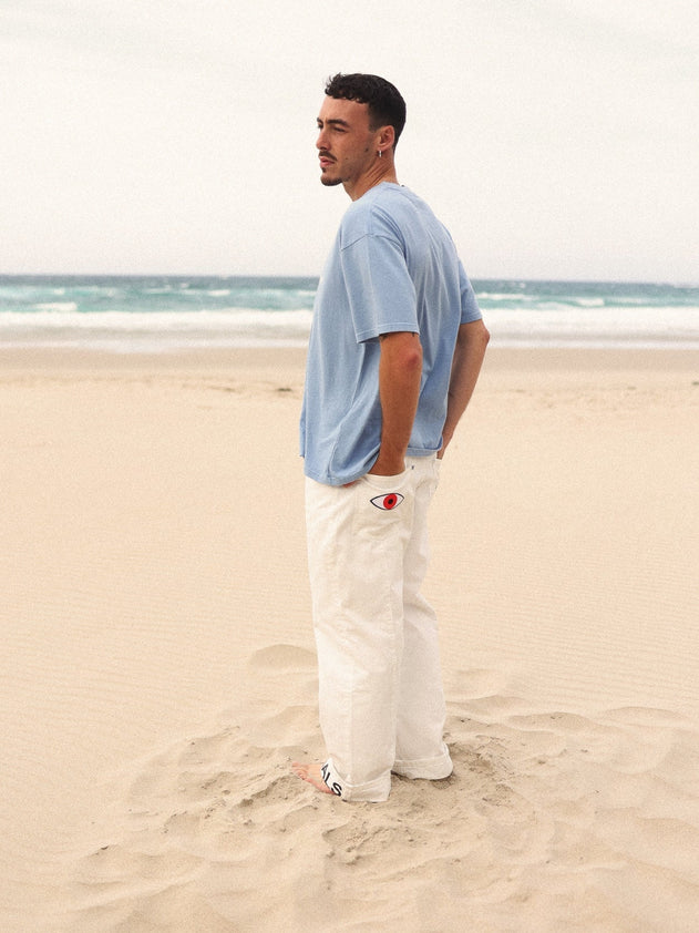 Hope Heals Pleated Trousers White