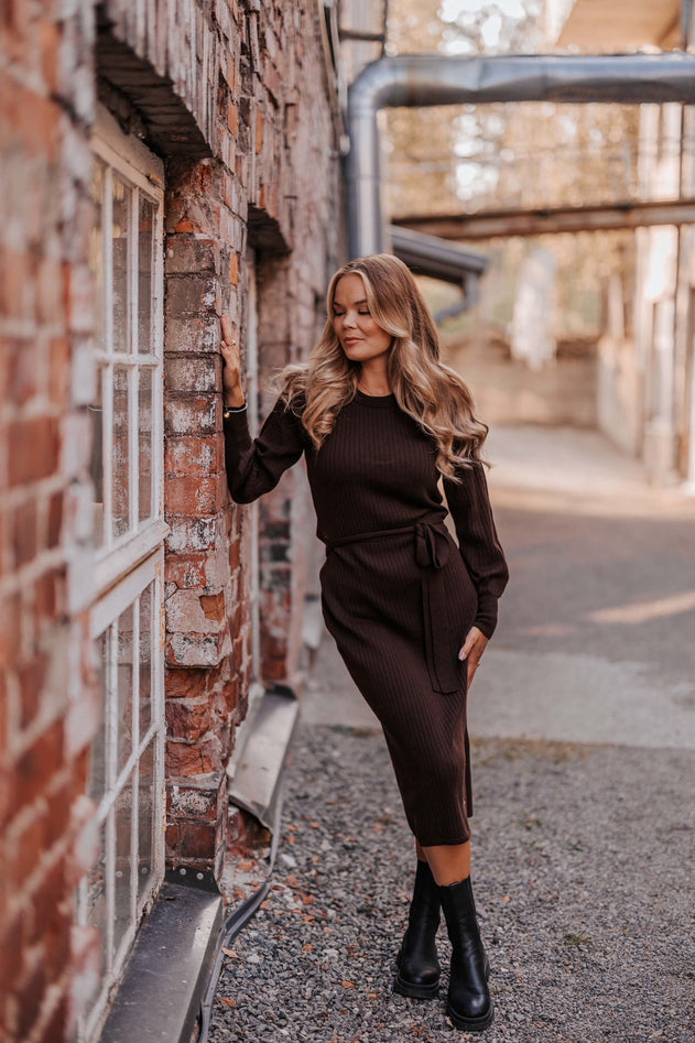 Leona Merino Dress Espresso