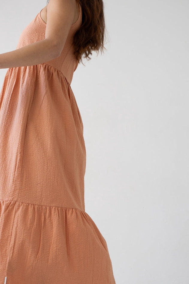 Belinda Pink Long Straps Dress
