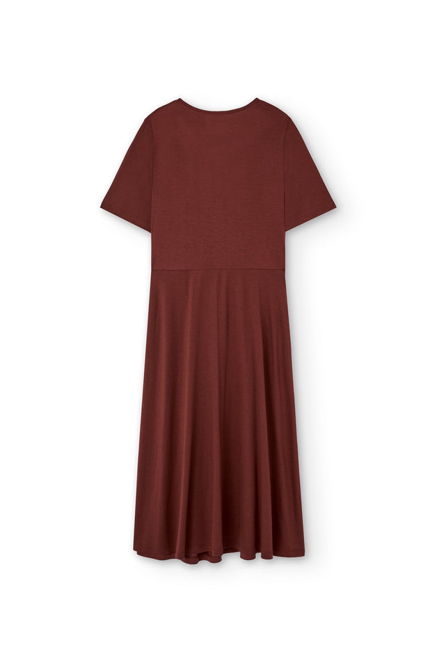 Helen TENCEL™ Wrap Dress in Red