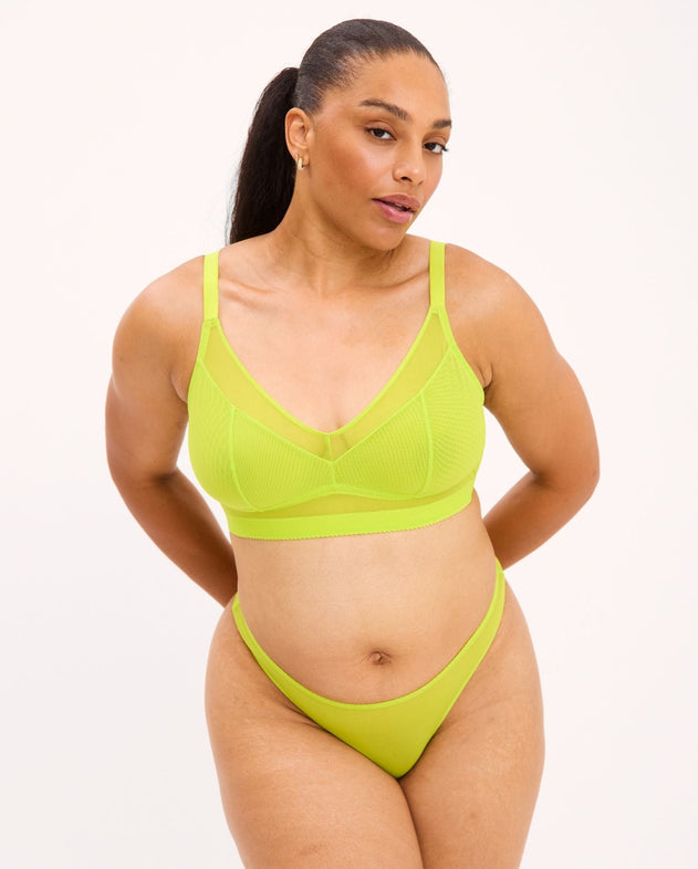 Mesh Support Bra Zesty Lime