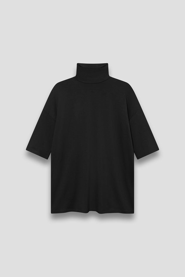 Tomasine Turtleneck Top Black