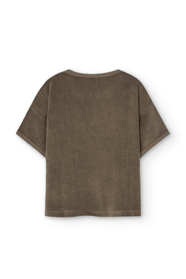 Kid's Harper Oversized Terry T-Shirt Brown