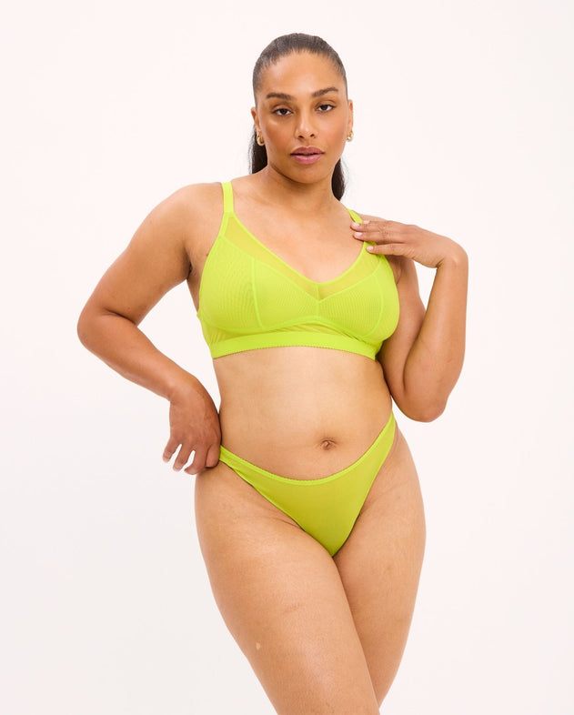 Mesh Support Bra Zesty Lime
