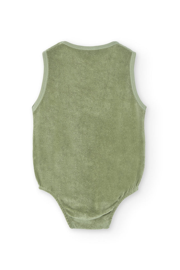 Baby's Haoa Terry Romper Brown