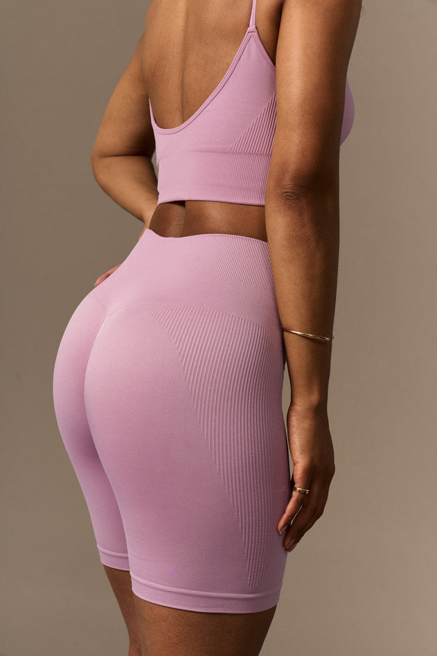 Bliss Push-Up Biker Shorts Rose