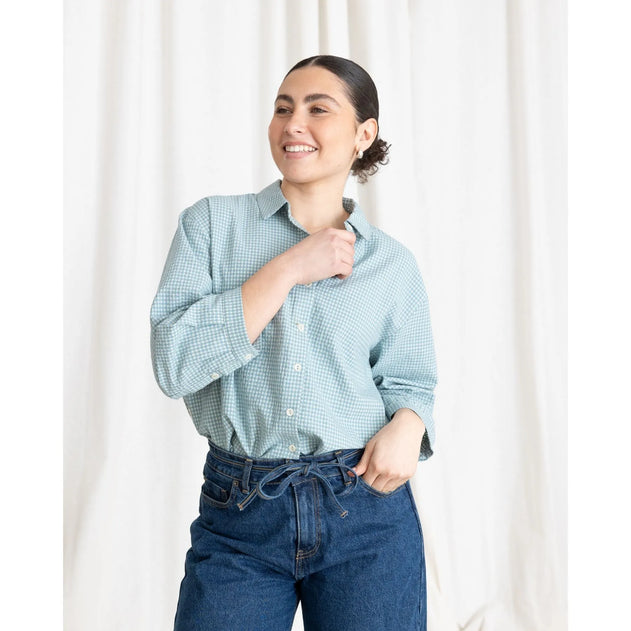 Vichy Shirt Aquamarine