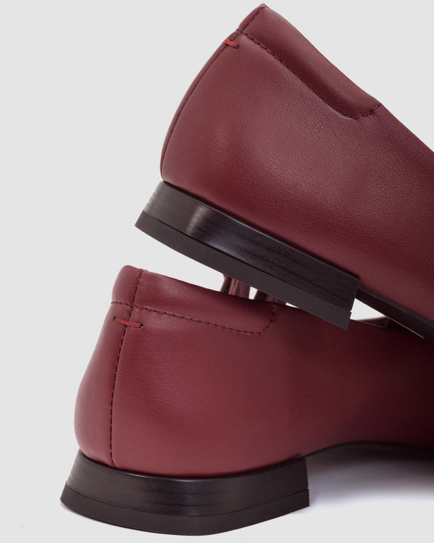 Mary Jane Double Strap Ballerinas Cherry Red