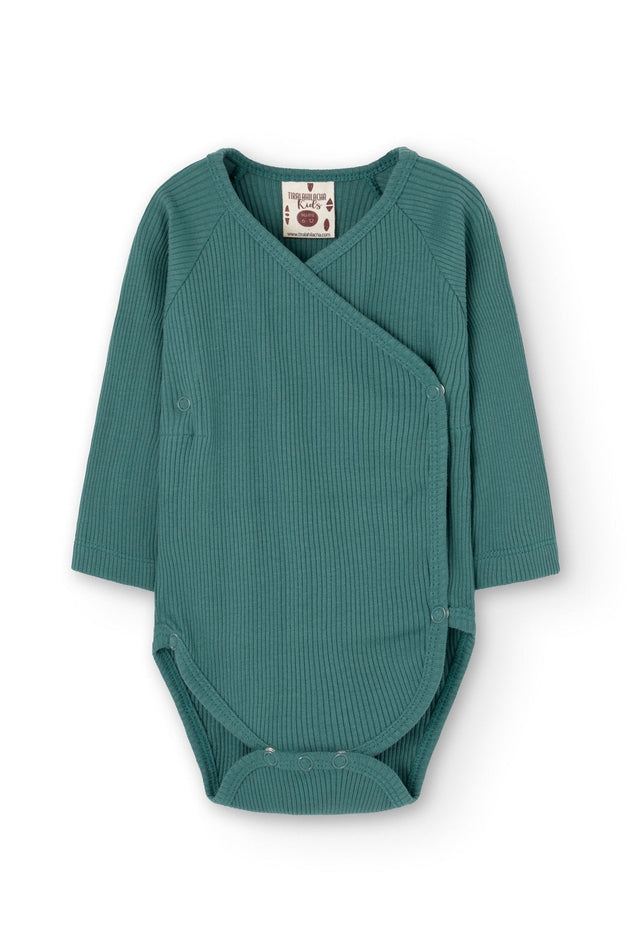 Baby's Griselle Long Sleeve Ribbed Bodysuit Blue