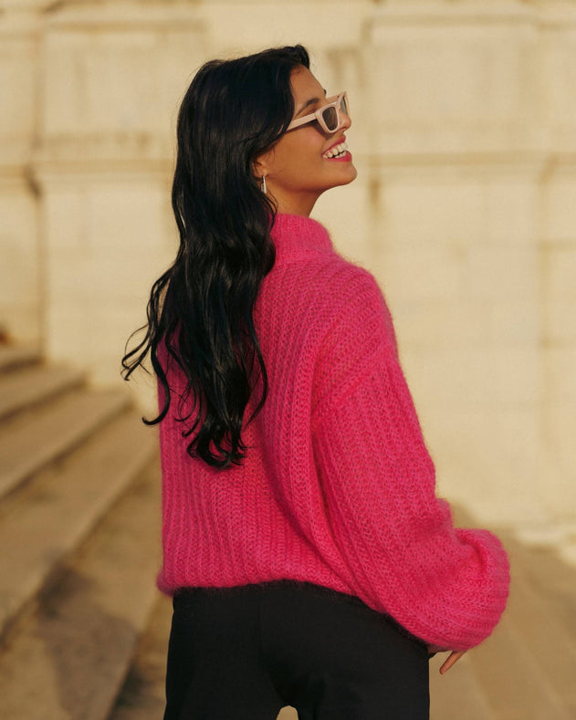 Robin Mohair Knit Pink Lemonade